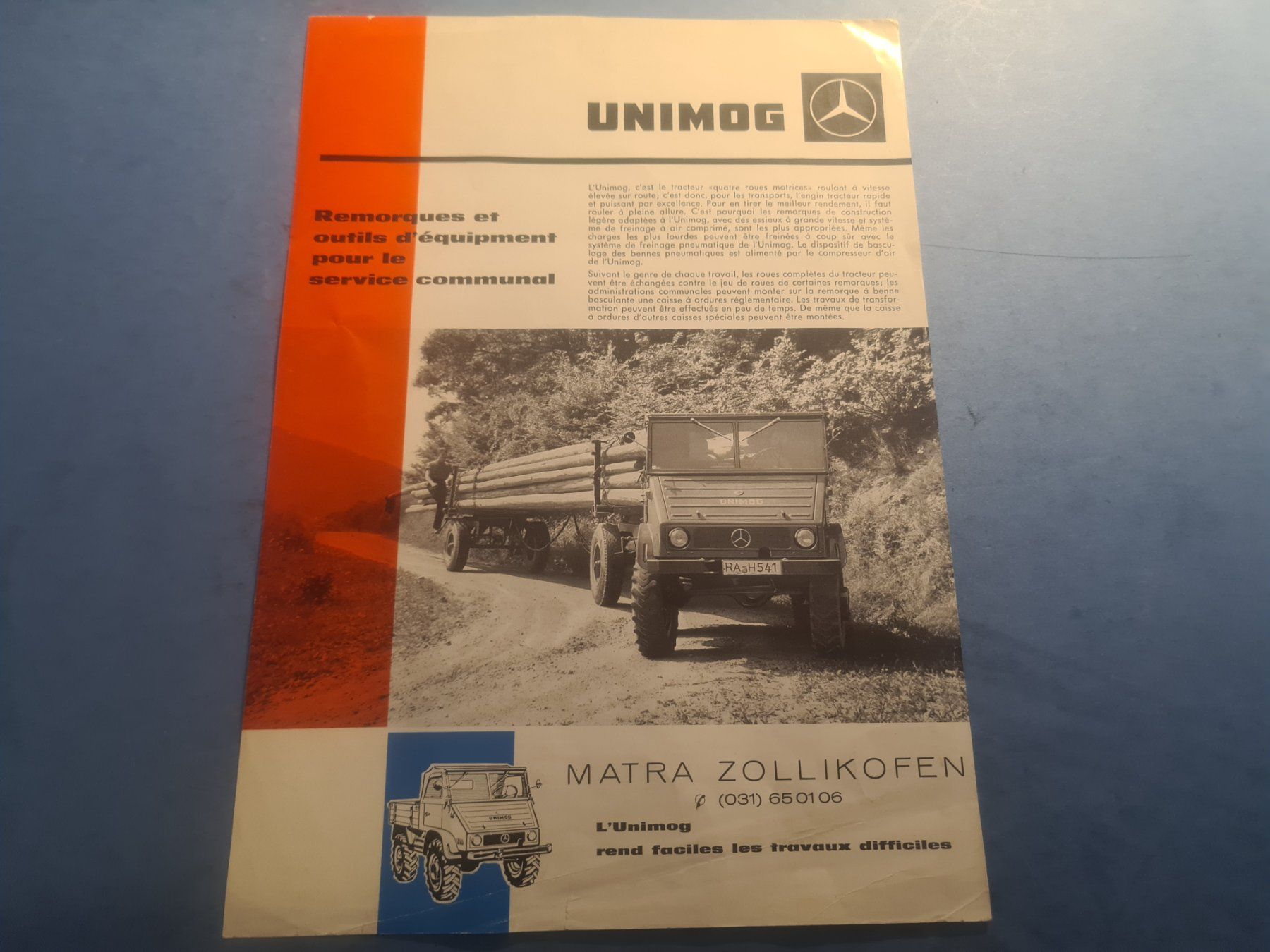 Documenti: UNIMOG  PROSPECTUS  VINTAGE  COLLECTION – Usato da Bellevue venduto da BURGOLMANIA