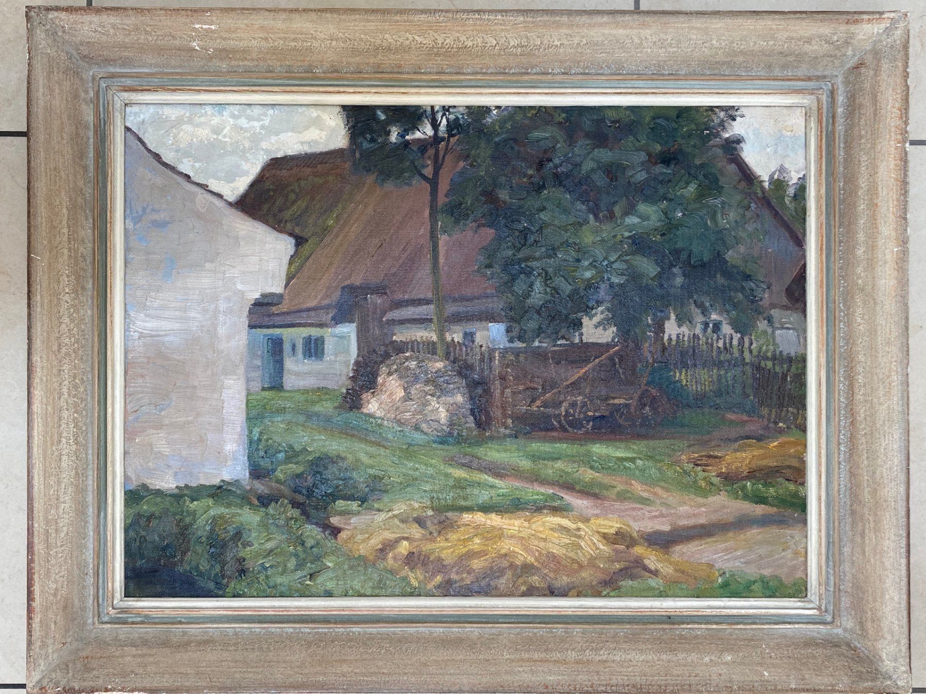 Gemälde: Maximilan Schurmann Gemälde Dorf-Idylle – Gebraucht aus Vaduz von Unikate-Markt