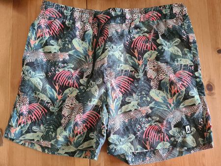 Anerkjendt Badeshorts im Leoparden-Look, Gr. M