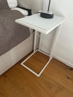 Beistelltisch Weiss Metall, guter Zustand