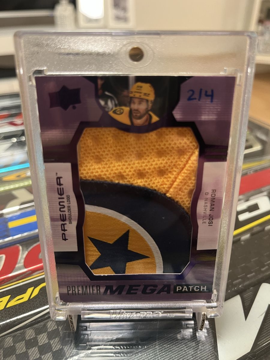 NHL Carte collezionabili: Roman Josi NHL Mega Patch 2/4 Top – Usato da Frauenfeld venduto da Ramonn