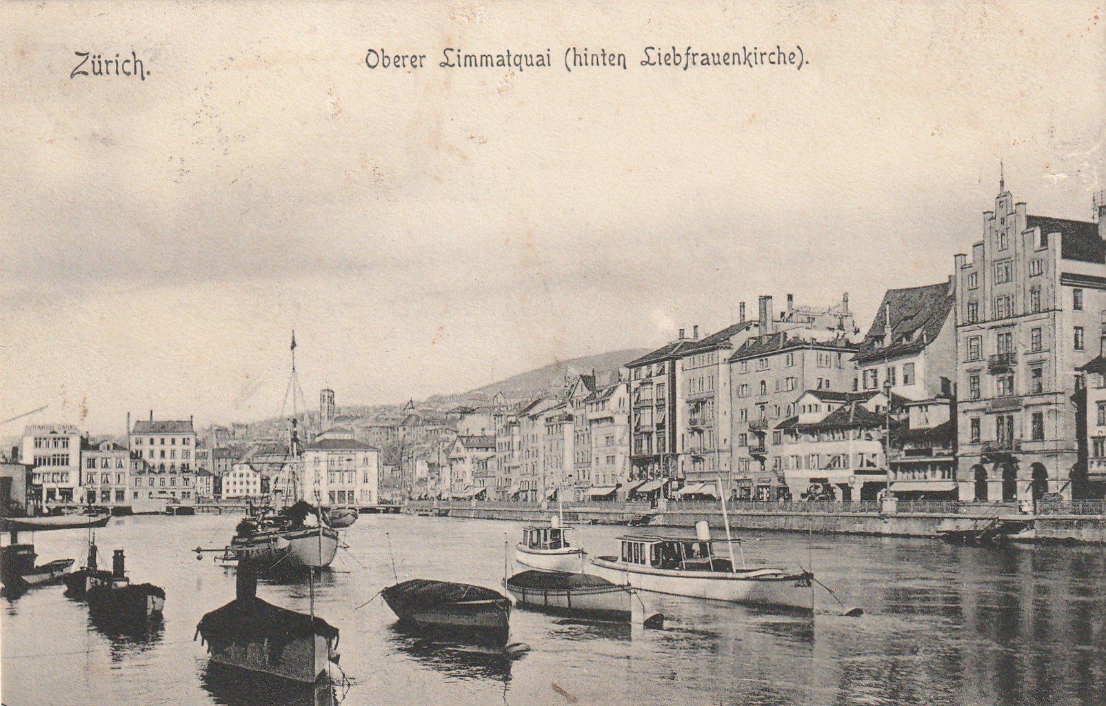 Cartoline postali: Zürich Oberer Limmatquai – Usato da Rorschacherberg venduto da fratovi2