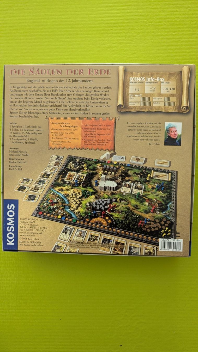 Jeux: Die Säulen der Erde, Brettspiel – D'occasion à Eschenbach LU par Hasen99 1
