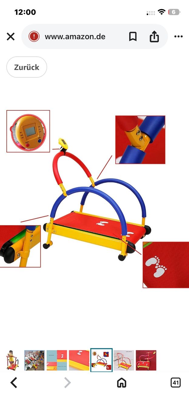 Hometrainer: Laufband für Kinder – Nuovo (secondo la descrizione) da Amriswil venduto da einkaufverkauf 2