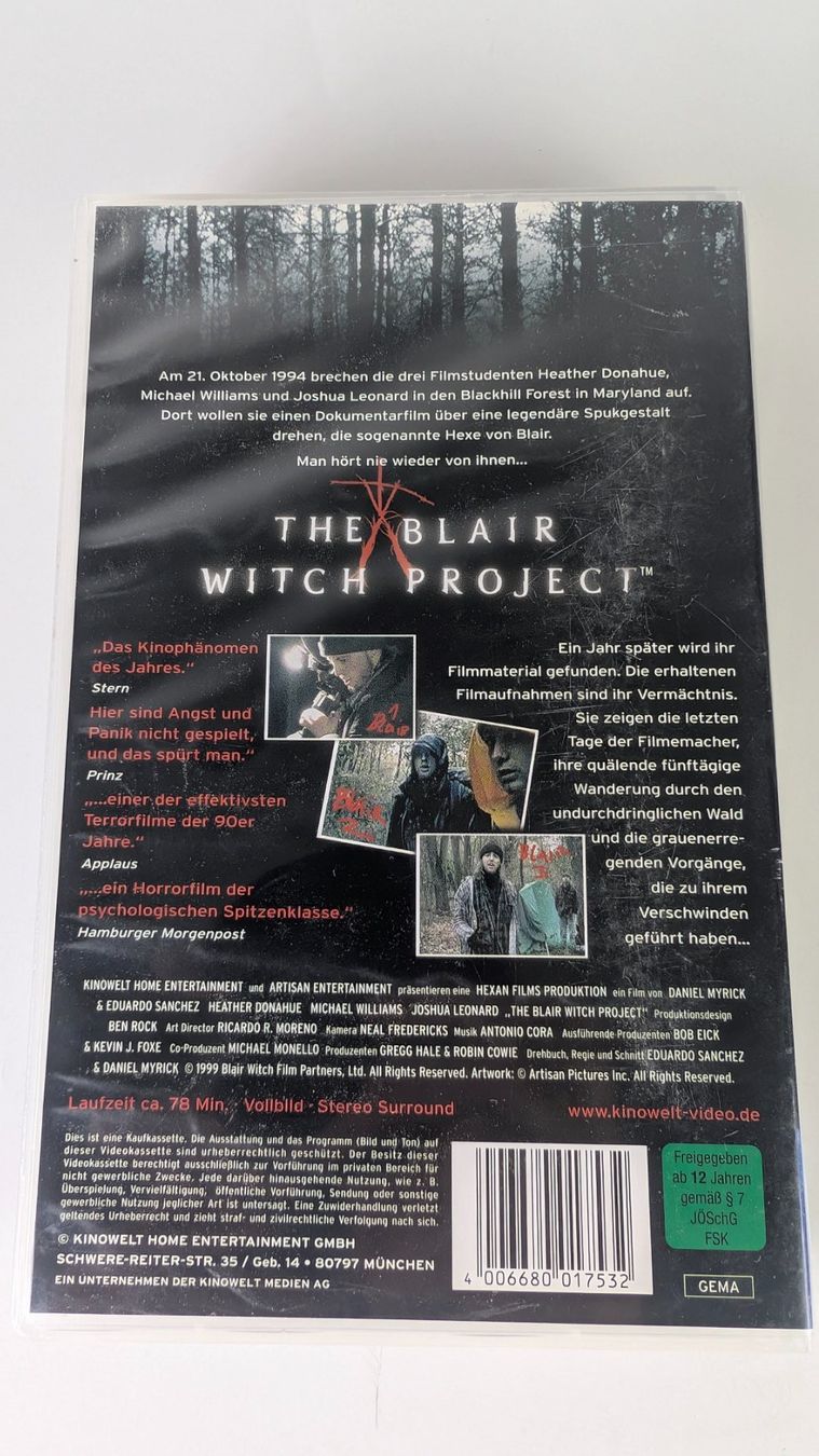 Tutti i VHS: VHS The Blair Witch Project – Usato da Zürich venduto da axolottchen 2