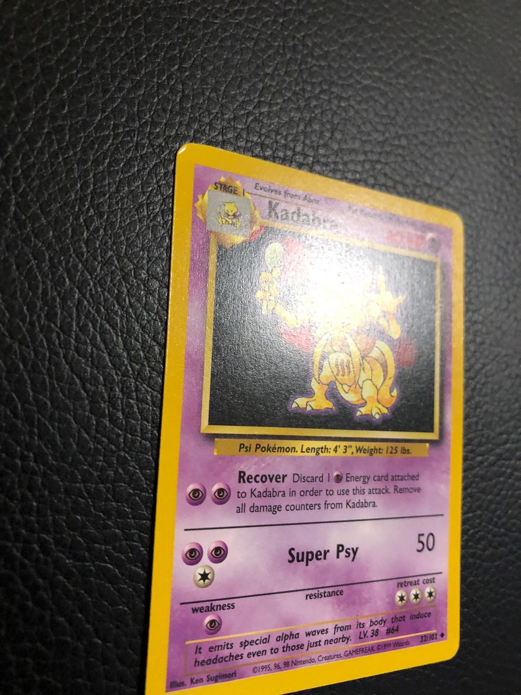 Pokémon Carte collezionabili: Base Set Kadabra 32/102 Ab 1 – Usato da Paradiso venduto da Pkmn10 1