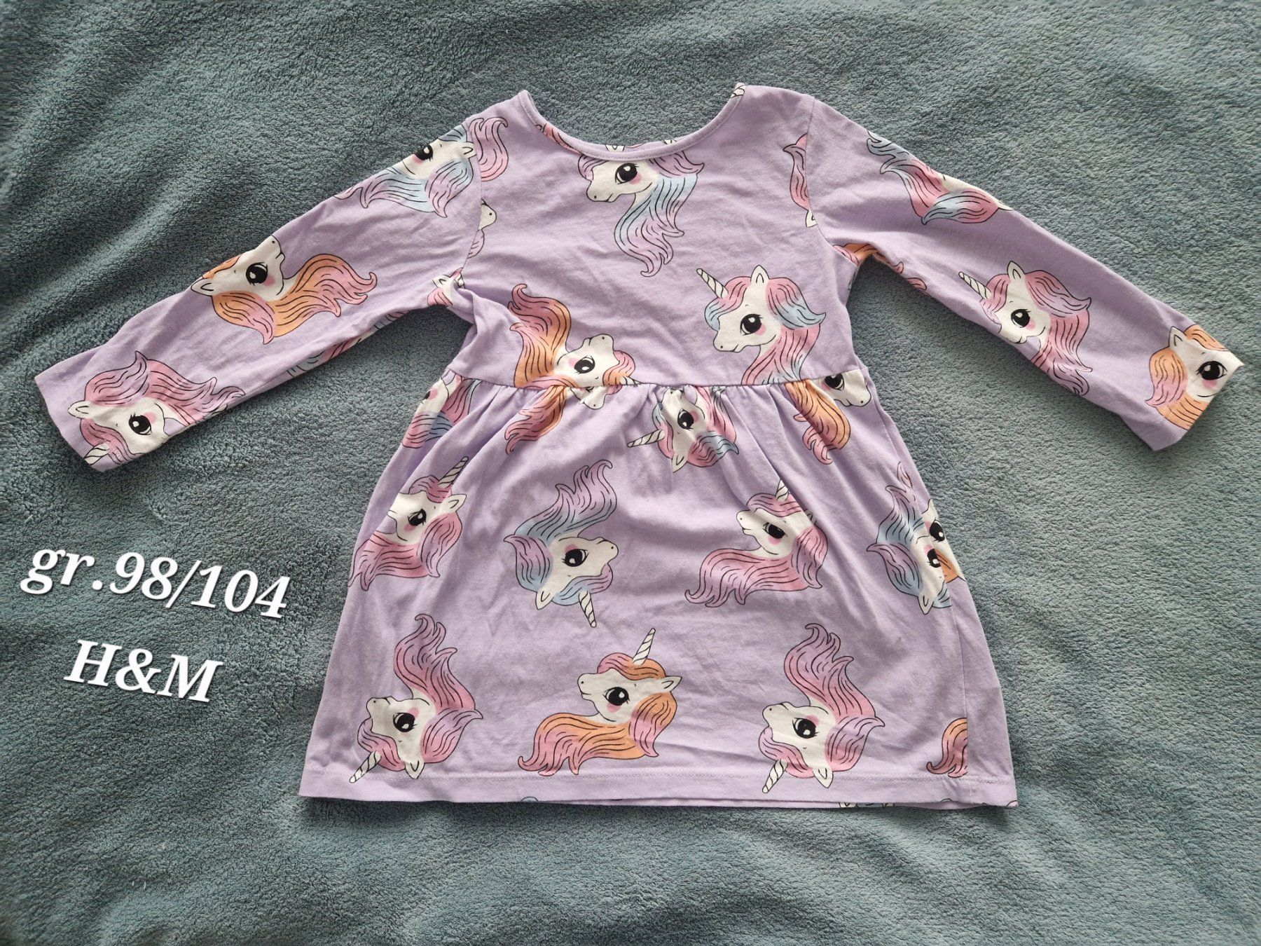 H&M Vestiti & Gonne: Langarm Kleid grösse 98/104 Einhorn – Usato da Heimberg venduto da Eleanor20