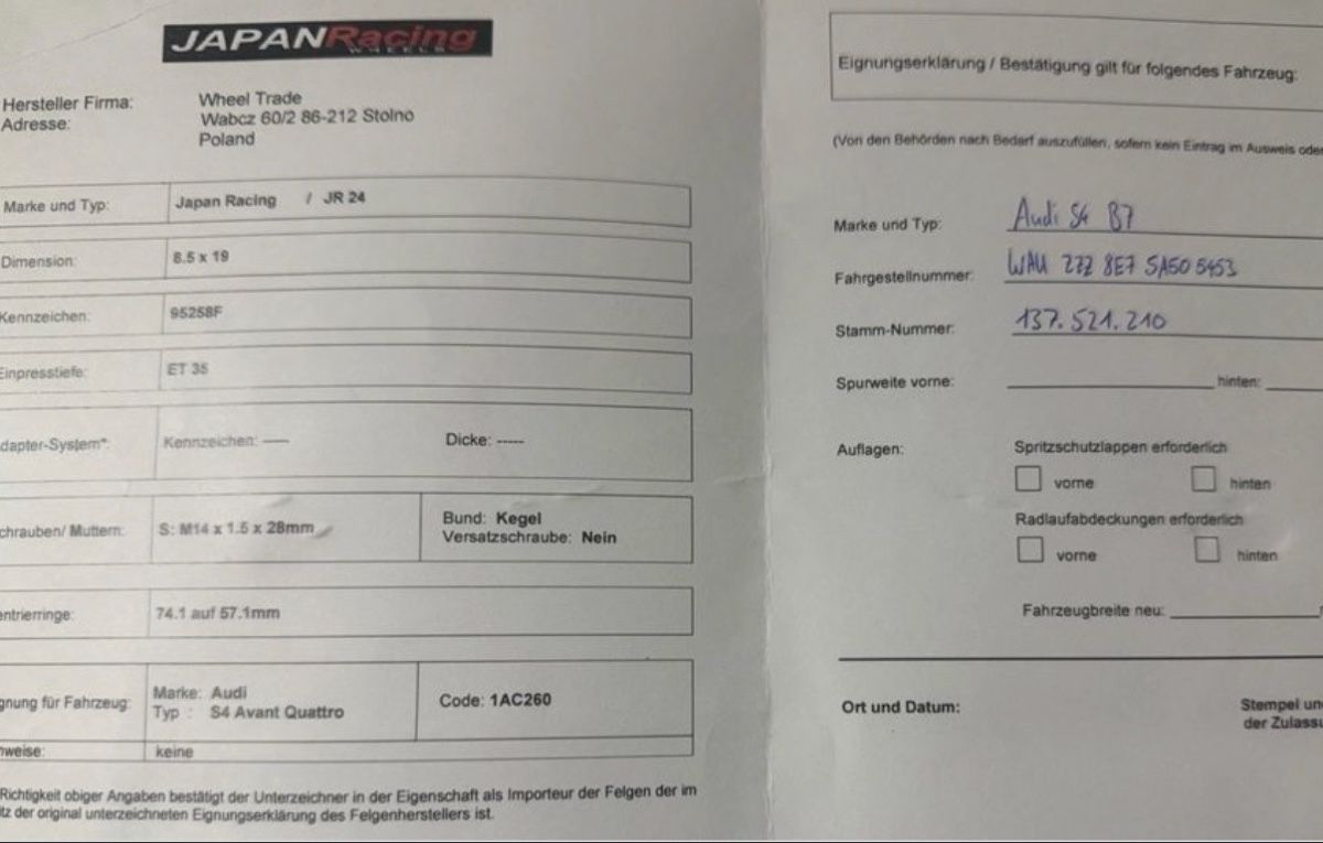 Pneus & Kompletträder: Audi S4 Sommerräder 19 Zoll – Gebraucht aus Reichenburg von Bes_81 4