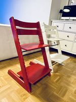 2x Stokke Tripp Trapp Rot und Weiss