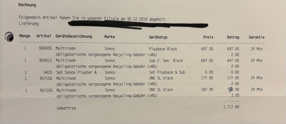 Sonos Casse acustiche: Sonos Subwoofer 2. Gen – Usato da Nürensdorf venduto da ZHTuricum 1