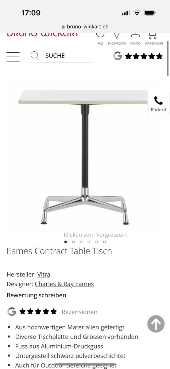 Tische: Vitra Eames Tisch Contract Table, Top Zustand, Winter-Deal – Neu (gemäss Beschreibung) aus Zürich von hen_2tf2 1