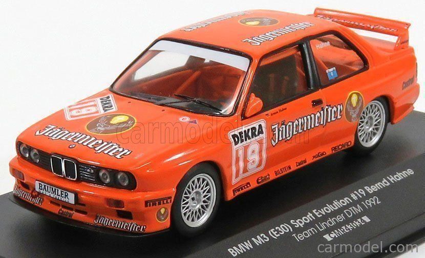 BMW Modellini d'auto: BMW M3 E30 #19 JÄGERMEISTER 1:43 CMR – Nuovo e nell'imballaggio originale da Suhr venduto da Moebelsiralfred