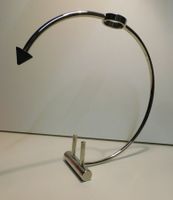 Weinflaschen Halter Chromstahl Design v Hogri  29 cm hoch