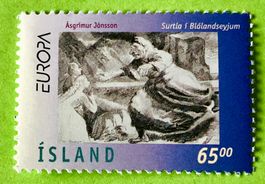 BRIEFMARKEN AUS Island UNGESTEMPELT  Siehe Original Fotos. 