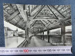 LUZERN KAPELLBRÜCKE ERBAUT 1333 LU AK