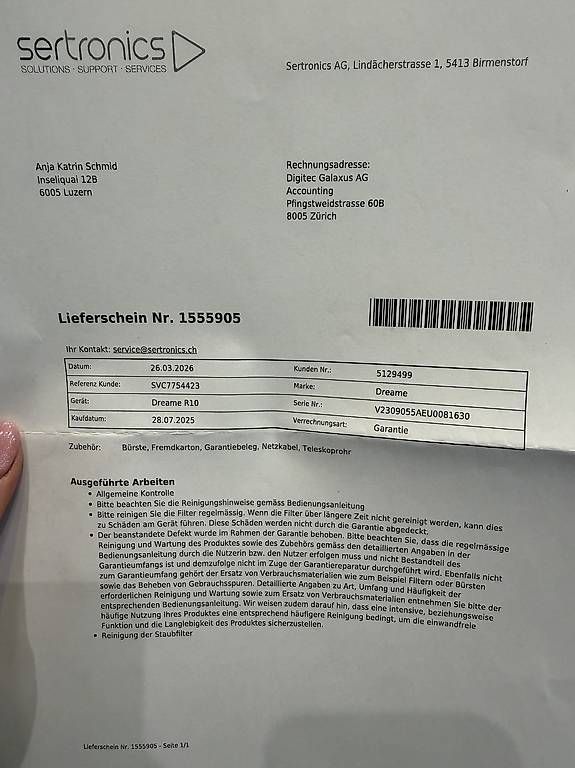 Aspirapolveri & Accessori: Dreame R10 Handstaubsauger – Usato da Luzern venduto da Anja-Masha 3