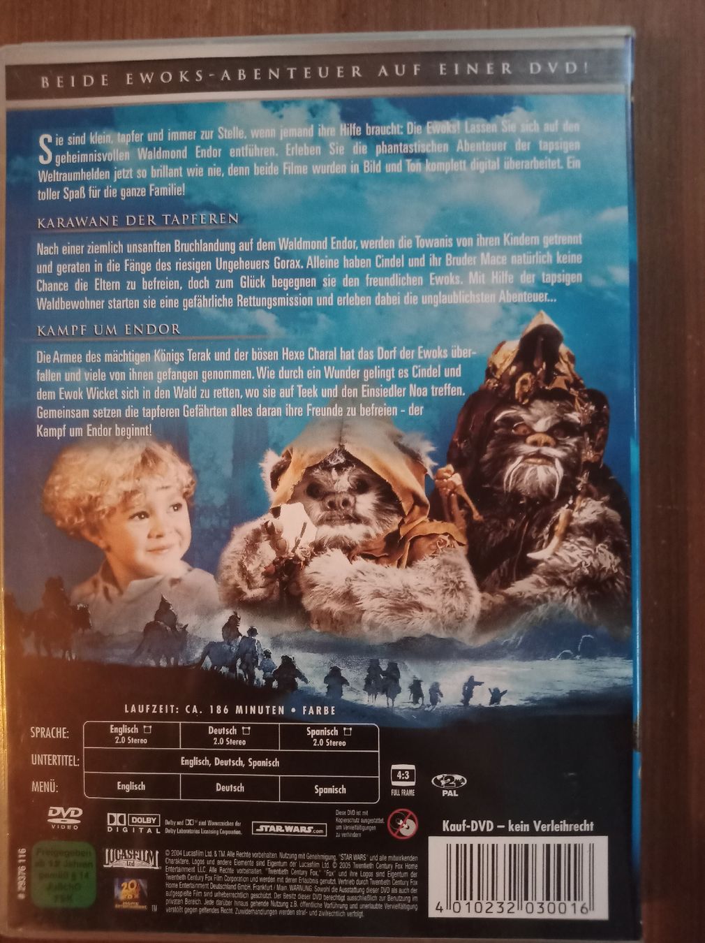 Alle DVDs: Star Wars Ewoks DVD Double Feature - Top Zustand! – Gebraucht aus Tann von Veebee6 1
