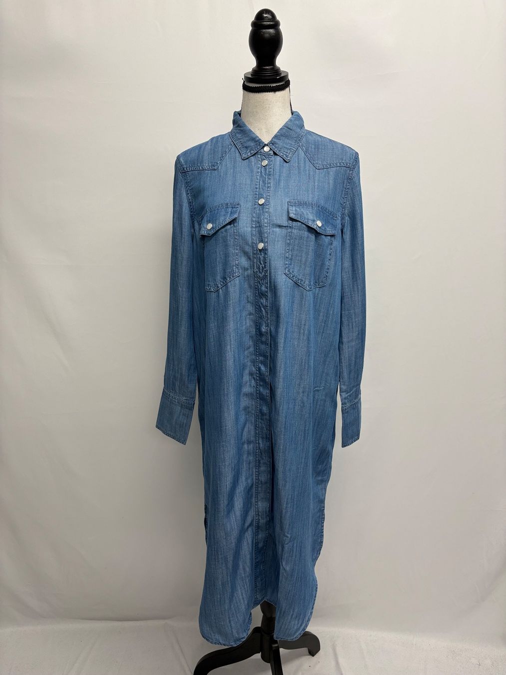 Esprit Vestiti: Esprit Blusenkleid Denim Kleid Gr. 36 Bindegürtel Lyocell – Nuovo (secondo la descrizione) da Regensdorf venduto da secondchancefashion 4