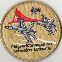 AXALP Flugvorführung der Schweizer Luftwaffe Stoff mit Klett