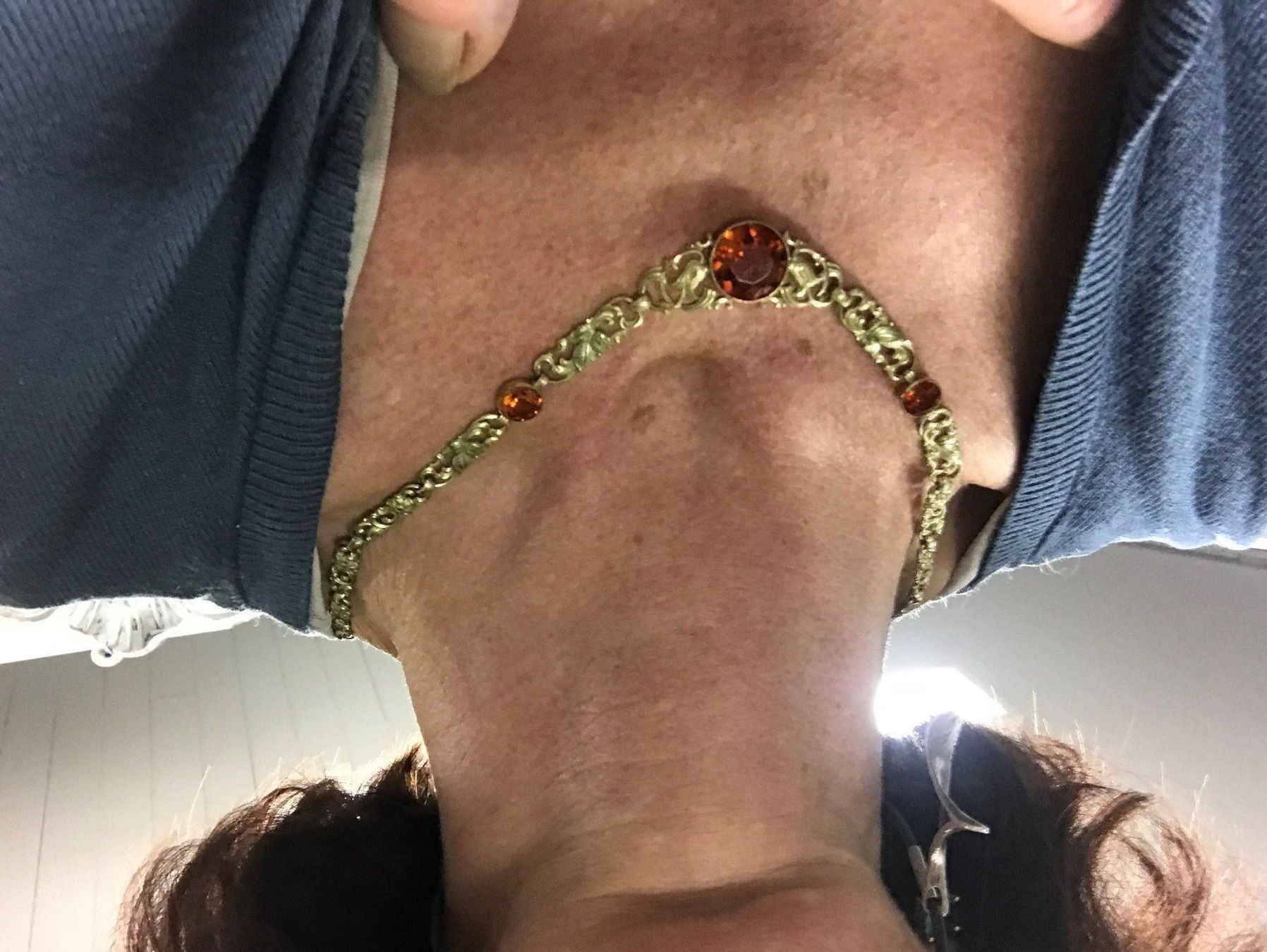 Catenine: Art Deco Collier Gold Doublé Citrine – Usato da Gränichen venduto da boernies01 3