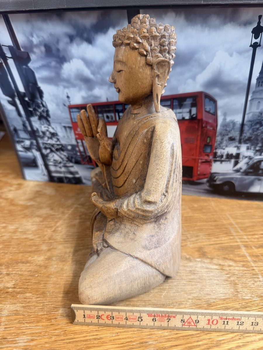 Statuette: Holz Buddha Statue, Deko, Glücksbringer! – Usato da Klingnau venduto da Nirvana 4