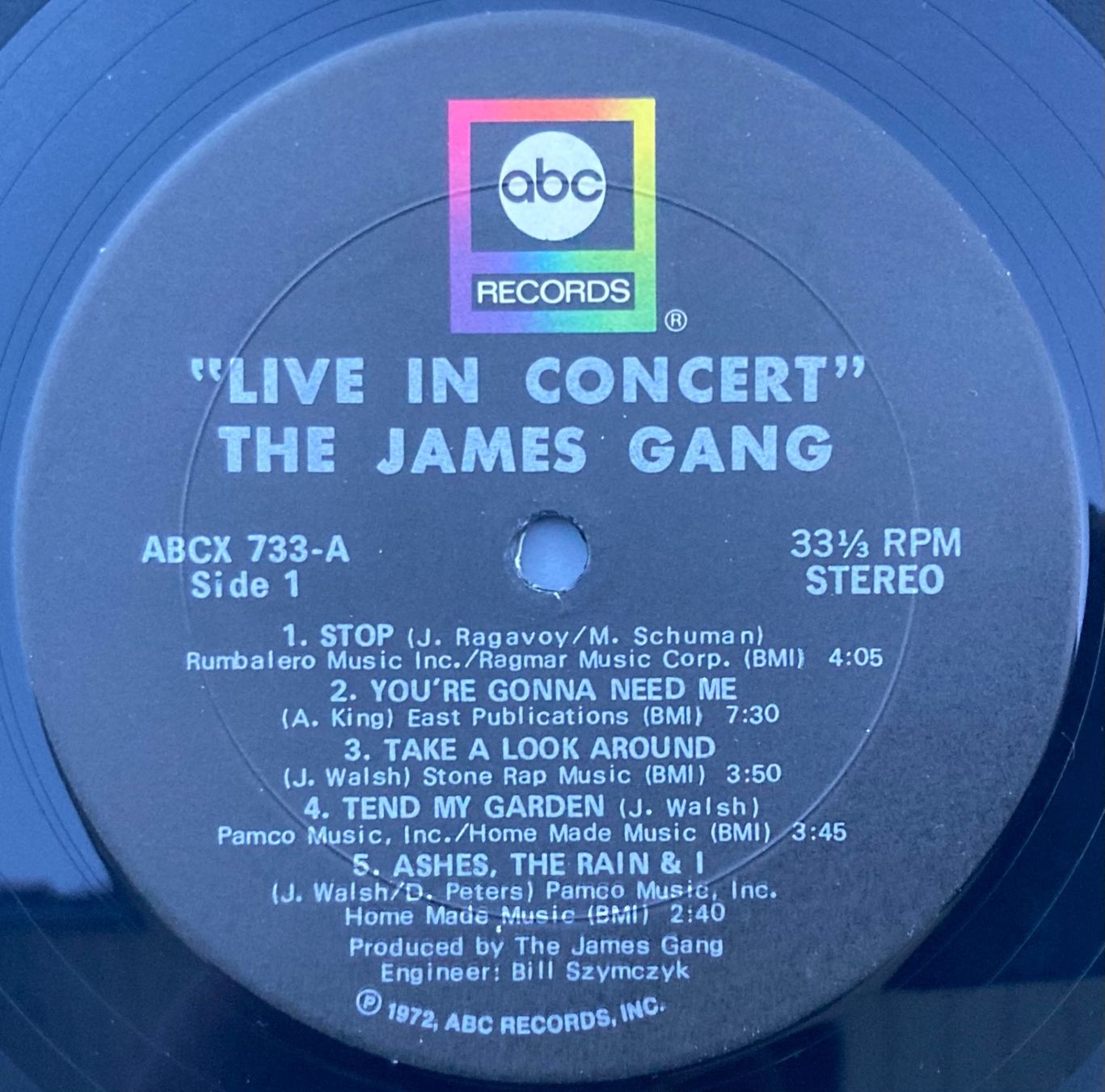 Dischi in vinile: JAMES GANG - LIVE IN CONCERT – Usato da Poliez-Pittet venduto da Newtown-Records 2