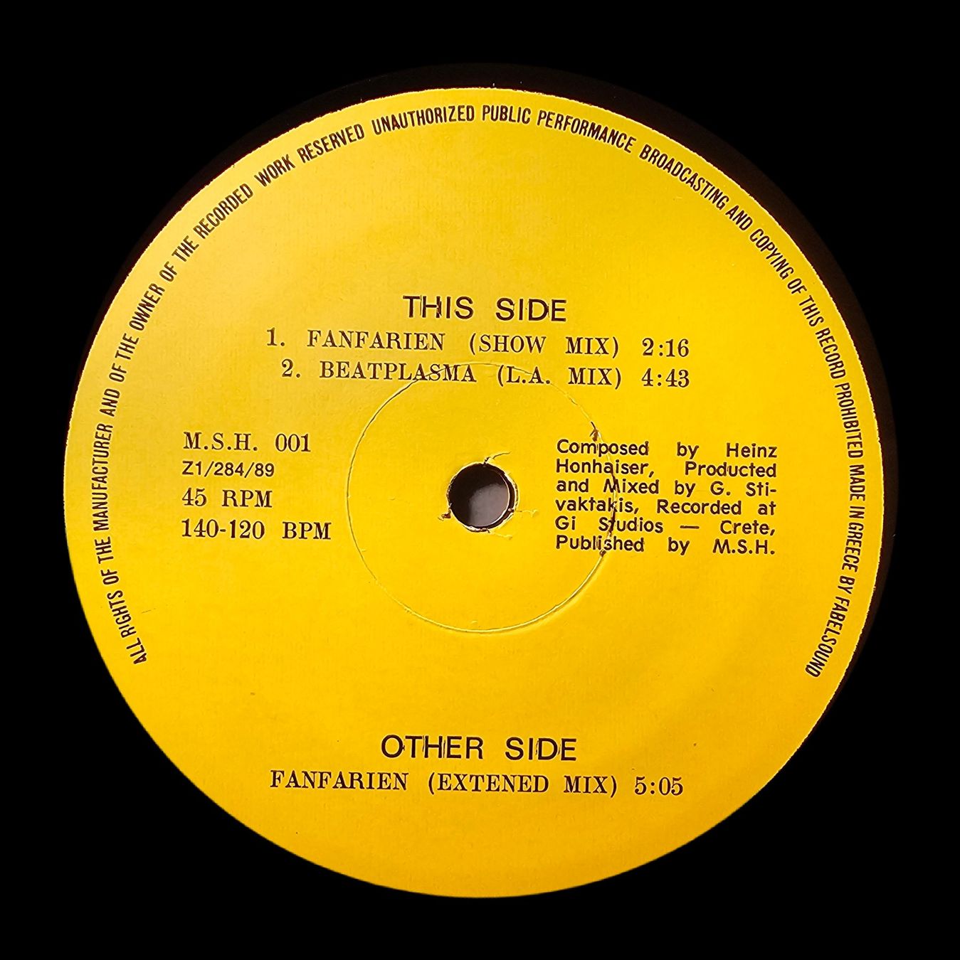 Dischi in vinile: Ektoplasma – Fanfarien – Usato da Wahlen b. Laufen venduto da Cg10 2