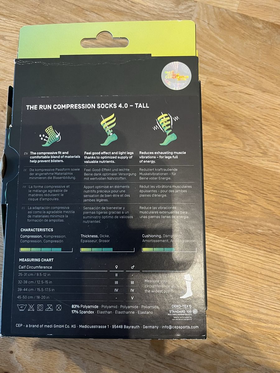 Calze: CEP The Run Compression Socks 4.0 Tall Damen – Nuovo e nell'imballaggio originale da Pieterlen venduto da deb_7vxx 1