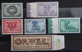 Belgien Kat. 642-647 **/* 1943 stockig