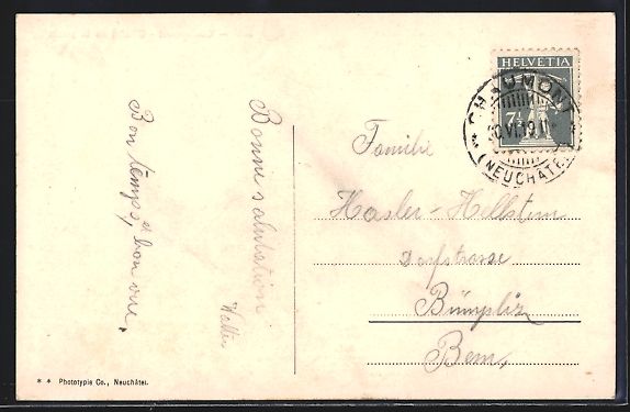 Cartoline postali: AK Chaumont, Chalet de la poste, 1919 – Usato da Berlin venduto da bartko-reher 1