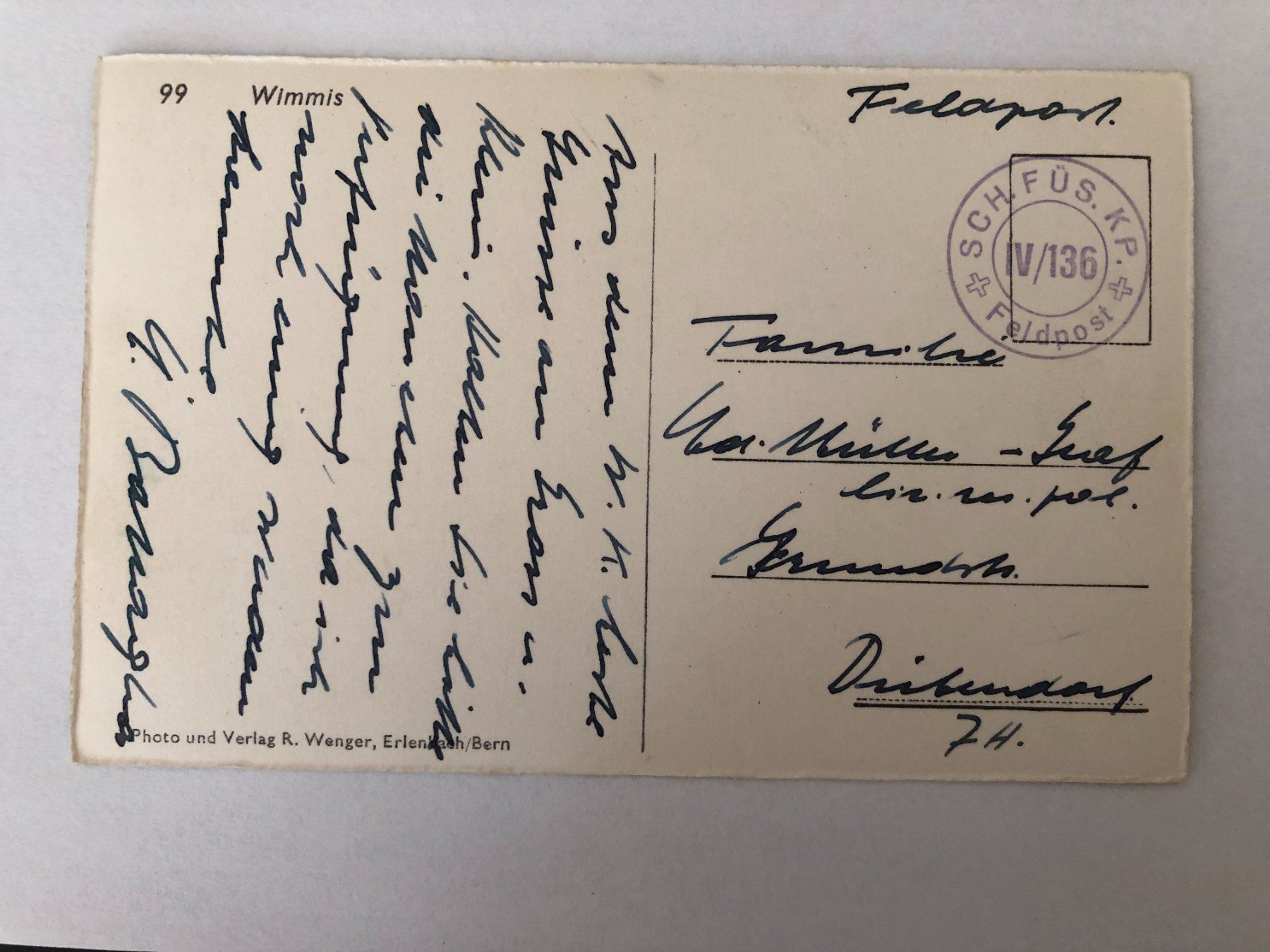 Cartes postales: Ansichtskarte Wimmis – D'occasion à Pfäffikon ZH par Waltoversand 1