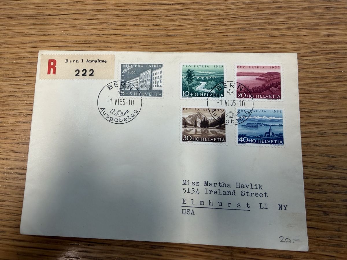 Tous les timbres: FDC 1.6.1955 Satz Bern  – D'occasion à Murgenthal par Tina_4055