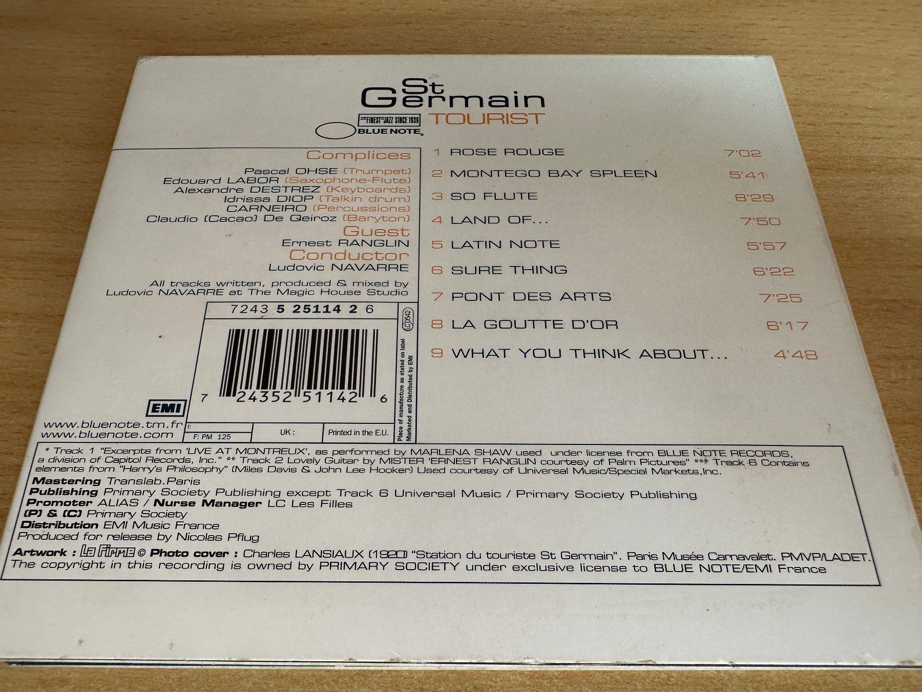 CD: St Germain – Tourist – Usato da Rikon im Tösstal venduto da Alpenmutz 1