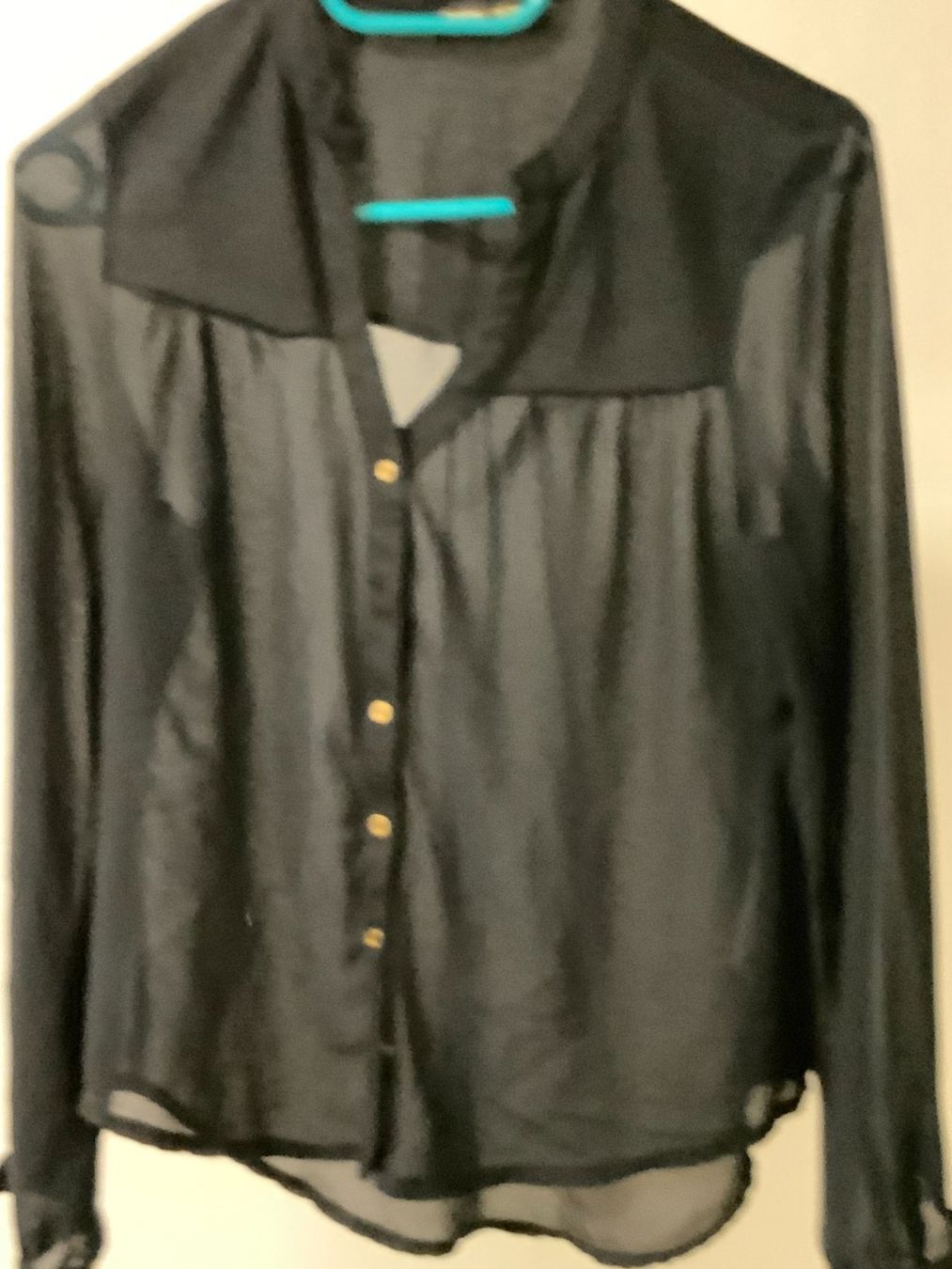 Blusen: Damenbluse Schwarz Grösse M transparent – Gebraucht aus Wallisellen von ASZT