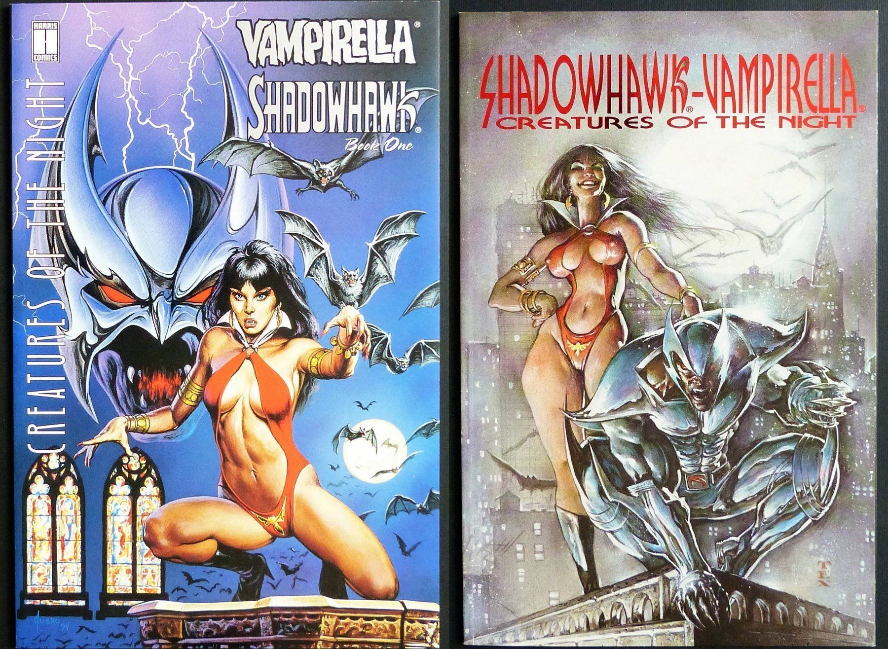 Fumetti: SEXY VAMPIRELLA SHADOWHAWK COMPLETE 2 BOOK STORY 1995 – Usato da Lugano venduto da YouWantUS