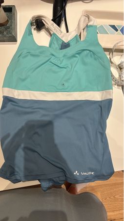 Vaude Women's Cycling Jersey, Size S/38, Blue/Green, Summer