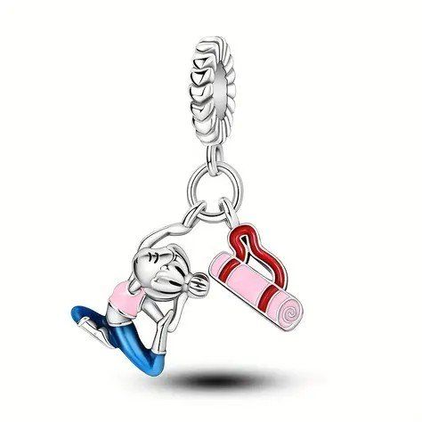 Ciondoli: Charm "Fan de YOGA" Argent 925 – Nuovo e nell'imballaggio originale da Bernex venduto da Natalys