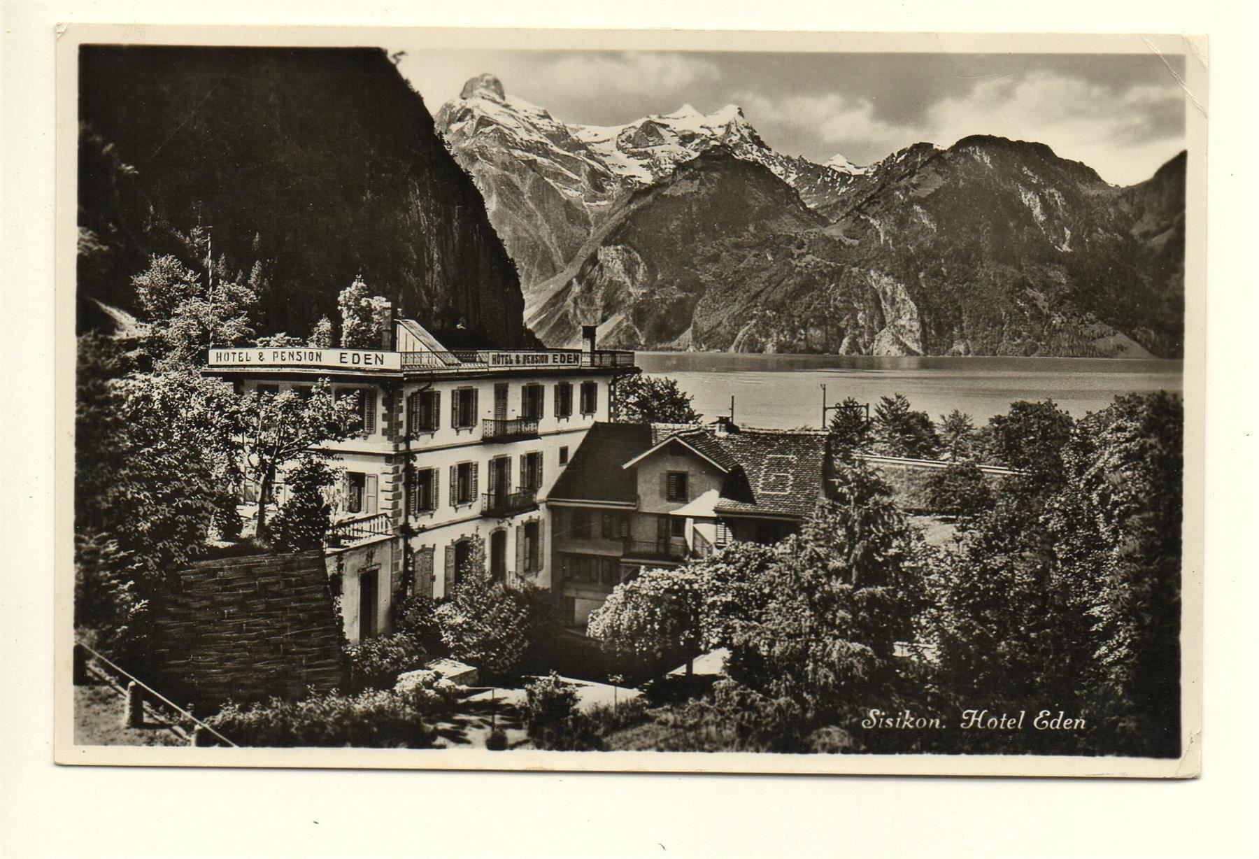 Cartoline postali: SISIKON Hotel Eden – Usato da Jona venduto da philajona
