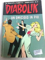 DIABOLIK UN OMICIDIO IN PIU' inedito N° 11 ANNO 1984‪ ( XXII