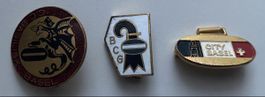 3 Abzeichen Basel C.C. Basilisk BCG City Basel