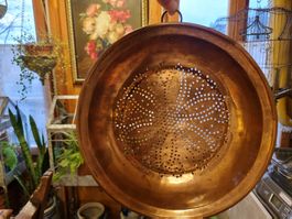 Kupfer Seiher Ø30cm Vintage Landhaus Küche