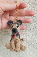 Amigurumi Schlüsselanhänger mit Hund Schäferhund  Neu, 