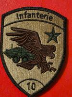 Infanterie badge bat 10 Abzeichen neu klett Original