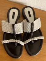 Belmondo Leder Sandalen Gr 37 schwarz/weiss