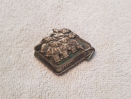 Plakette Fasnacht Basel 1981 Silber