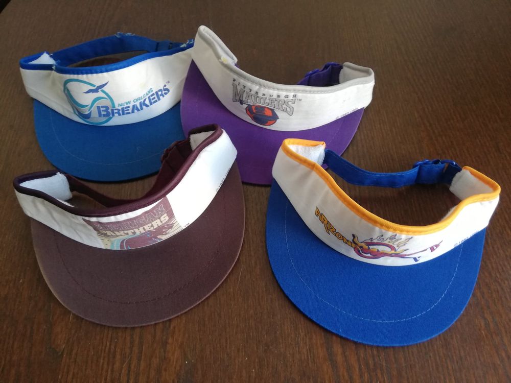 USFL NFL American Football Visor Snapback Cap Visier Hut (Gebraucht) in ...