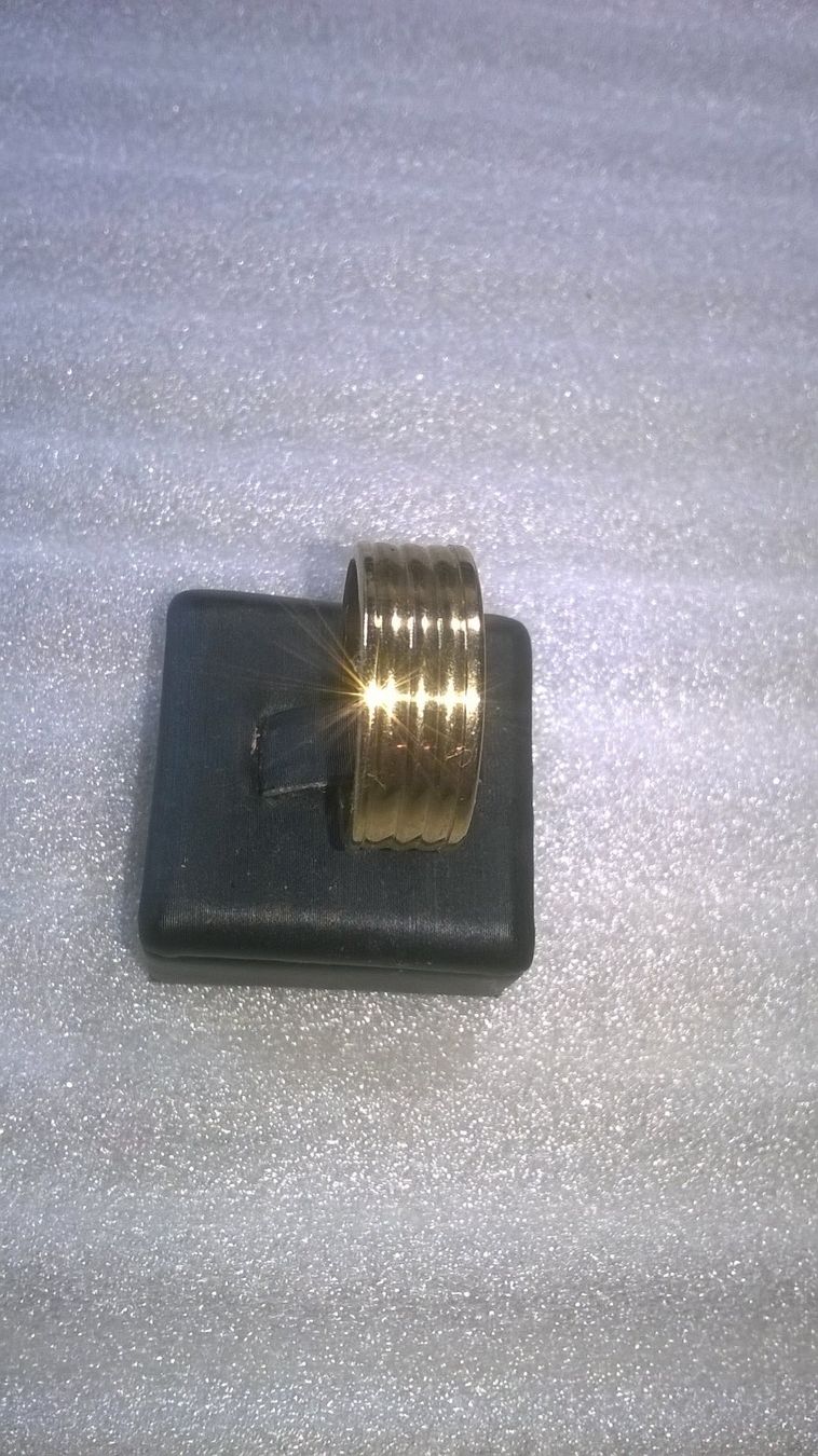 Anelli: ring edelsthal vergoldet,,,glanzig – Nuovo (secondo la descrizione) da Basel venduto da bijoutrie_4 3