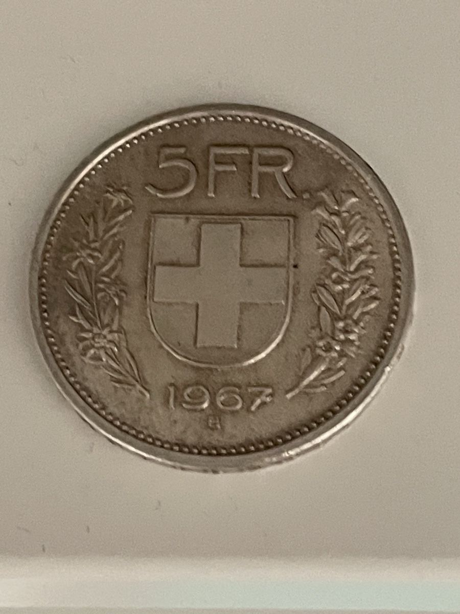 Tutti le monete: 5 francs argent 1967b – Usato da Chavannes-Renens venduto da Gr33