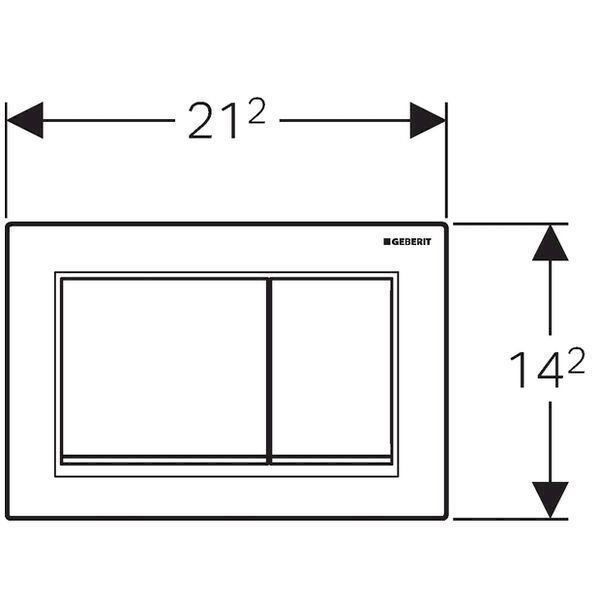 Geberit WC: Geberit Omega20 Betätigungsplatte – Neu und originalverpackt aus Bottighofen von zaap 1