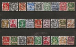 Steckkarte Briefmarken mit (zentralen) Vollstempel